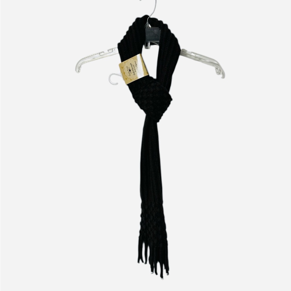 Elegant Dark Green Knit Scarf NWT